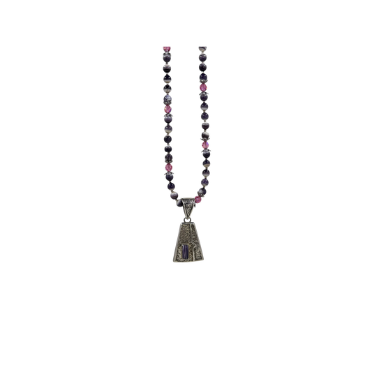 Wampum with Amethyst necklace