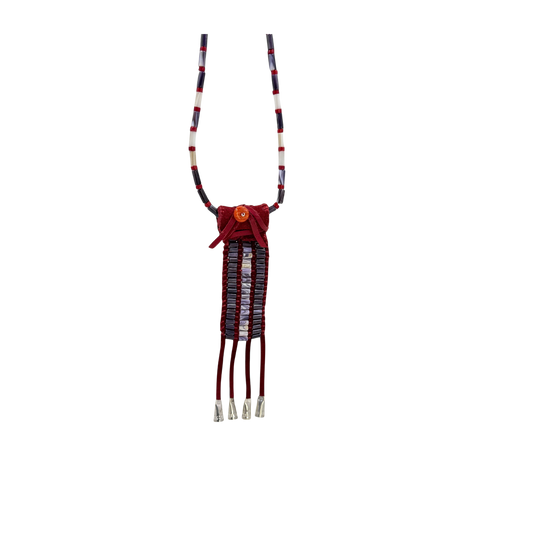 Woven Wampum necklace