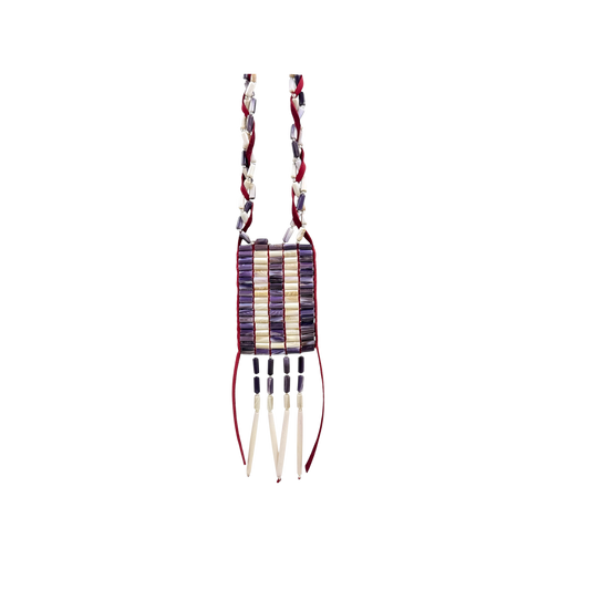 Woven Wampum lavaliere