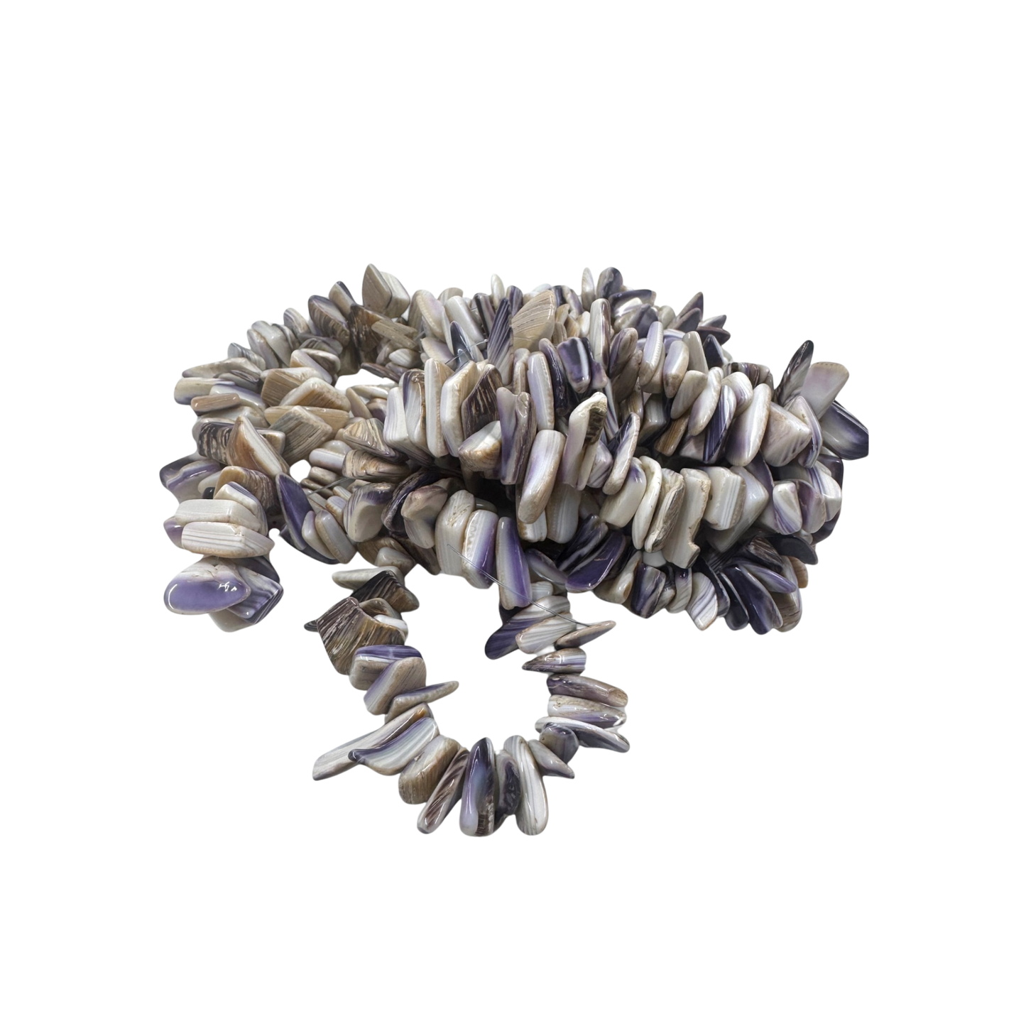 Large Wampum Nugget beads