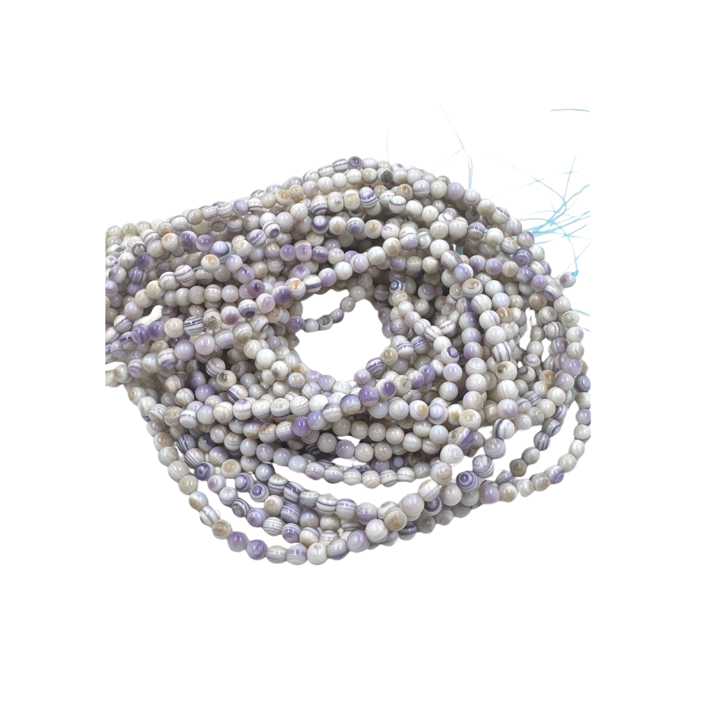 Wampum round beads