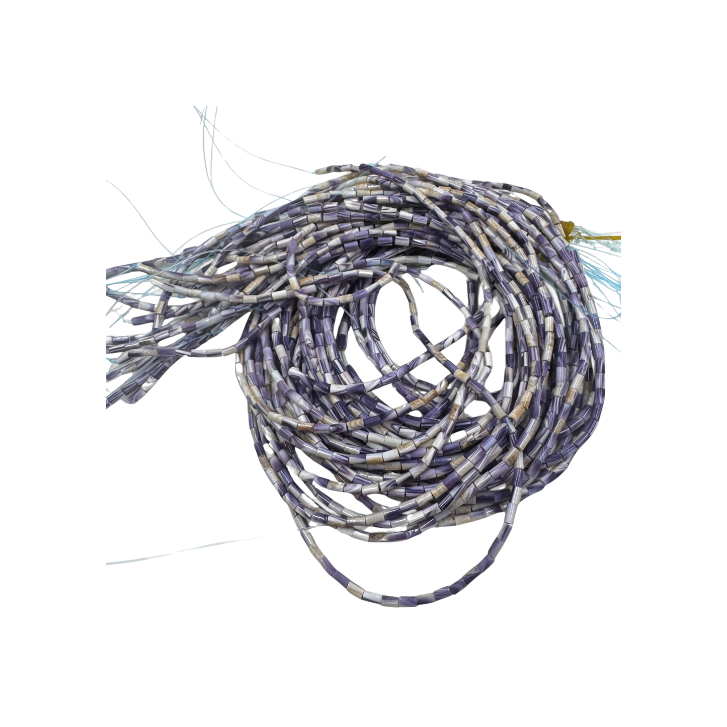 Mixed Color Wampum Tube beads